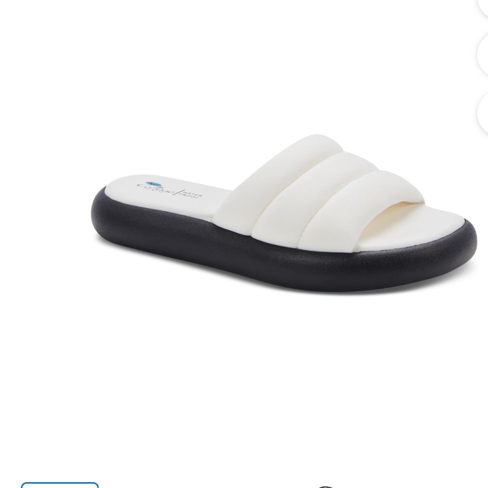 AQUA COLLEGE Water Resistant Quilted Simona Platform Slip On Slide Sandals
#2